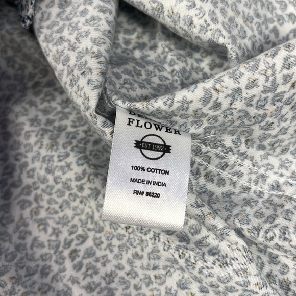 Denim & Flower Men’s Floral Print Slim Fit Short Sleeve Button Down Shirt - Picture 6 of 7